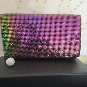 NWT Multicolor Rhinestone Clutch